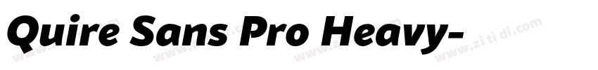 Quire Sans Pro Heavy字体转换